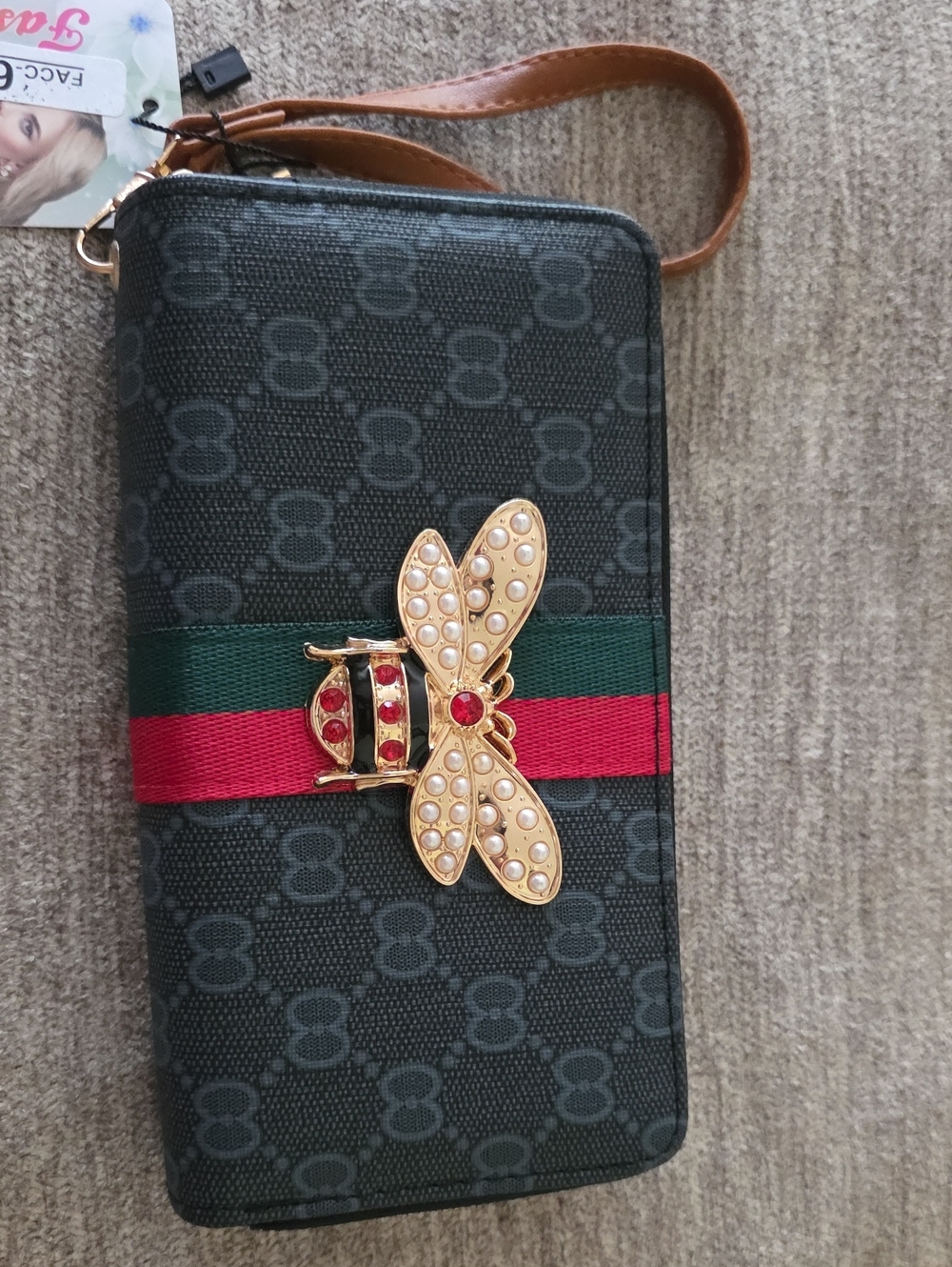 ☀️Designer Inspired Style Wristlet Double Zip Around Wallet☀️